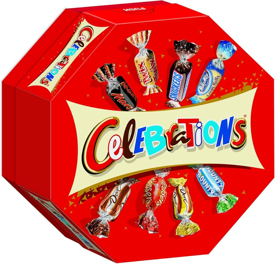 CELEBRATIONS CARTON 186G